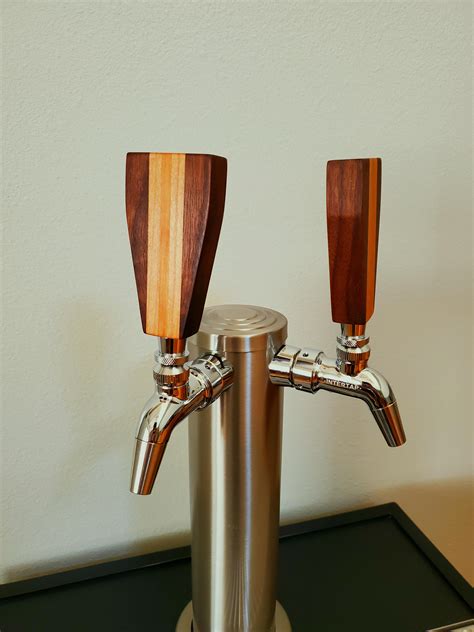 Finally Made Some Custom Tap Handles For The Kegerator I Put Together