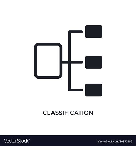 Classification Isolated Icon Simple Element From Vector Image