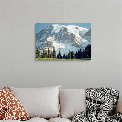 Mt Rainier Cascade Mountains Washington Wall Art Canvas Prints