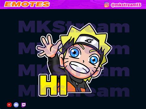 Twitch Emotes Chibi Naruto Waving Hi By Mkstream On Dribbble