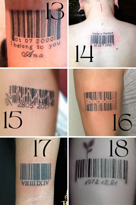 27 Cool Barcode Tattoo Ideas Designs Tattoo Glee