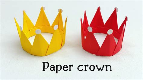 Diy Mini Paper Crown Origami Crown Paper Craft Easy Kids Craft