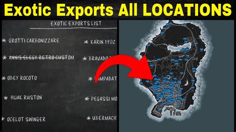How To Find All Exotic Exports List Cars Everyday All Locations