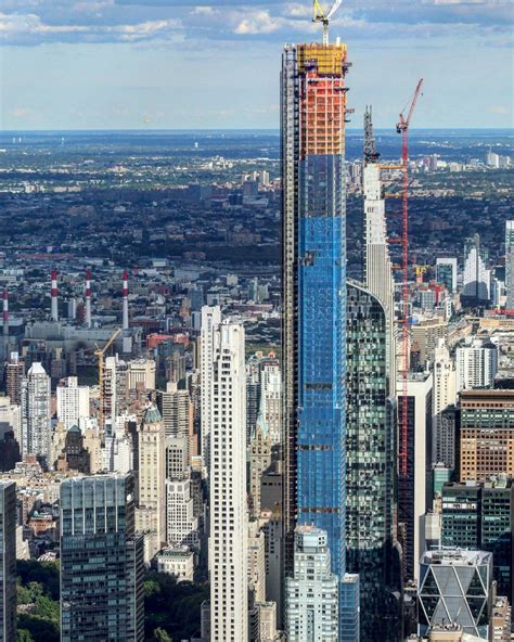 Central Park Tower Officially Tops Out 1550 Feet Above Midtown