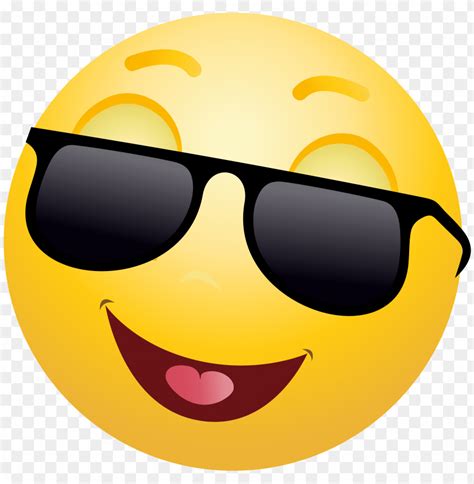 Free Png Download Smiling Emoticon With Sunglasses Png Images