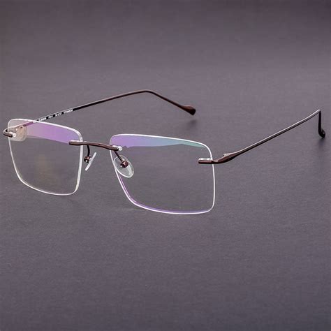 buy stepper rimless titanium eyeglasses si 85839 brown sleek style optic one uae
