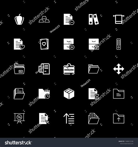 25 Stack Icons With Full Box And Sort Ascending Royalty Free Stock