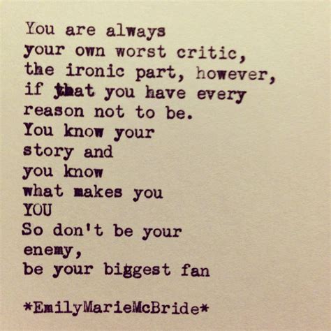 Be Your Biggest Fan Words Quotes Poems