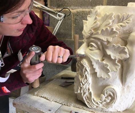 Book An Amazing Green Man Stone Carving Course