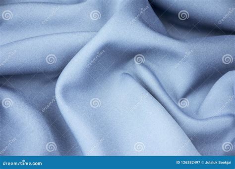 Blue Grey Silk Fabric Texture Stock Image Image Of Fabric Detail