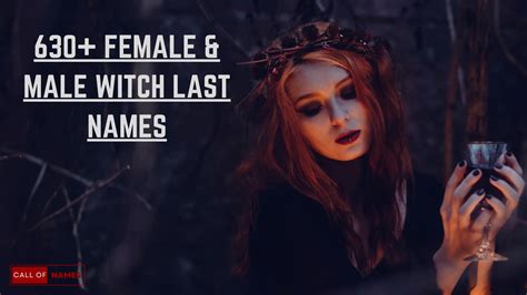 630 Female And Male Witch Last Names Namesdio