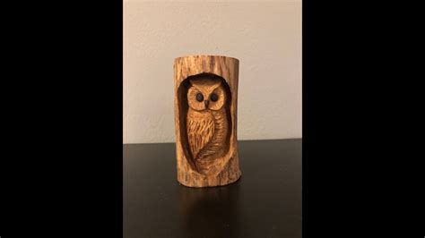 Owl Driftwood Carving With Foredom And Dremel Youtube