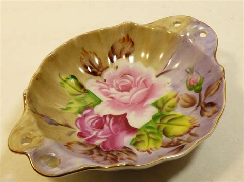 Vintage Lefton Hand Painted China Roses And 50 Similar Items