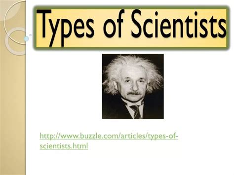 Ppt Types Of Scientists Powerpoint Presentation Free Download Id