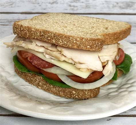 How To Build A Balanced Sandwich Turkey Bacon Cheese On Wheat