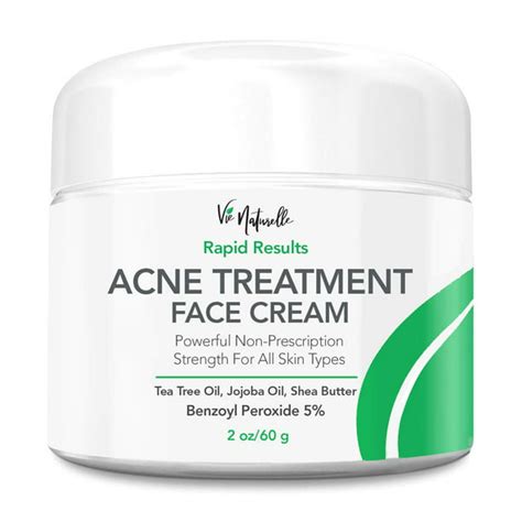 Acne Treatment Cream Topical Anti Acne Medication With Benzoyl Peroxide