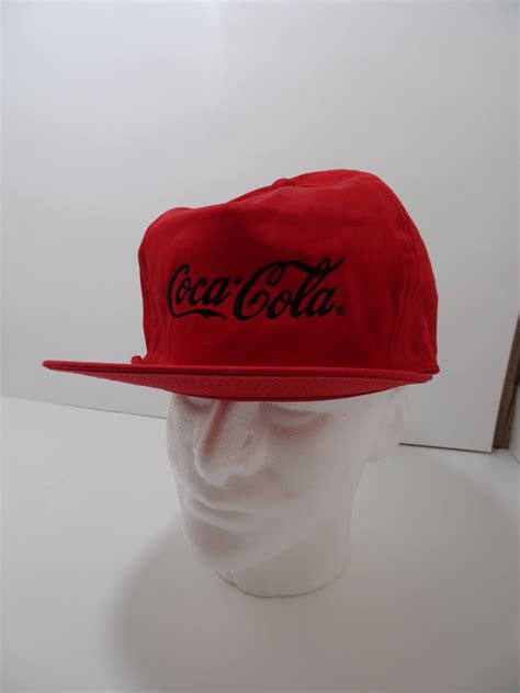 Vintage Coca Cola Coke Red Adjustable Hat Cap Snapback Enjoy Slider
