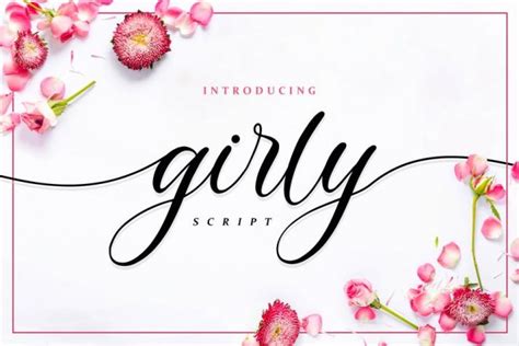 30 Best Girly Fonts For Feminine Designs Graphic Cloud