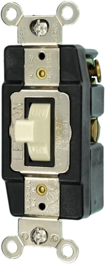 Leviton 1256 15 Amp 120277 Volt Toggle Double Throw Ctr Off