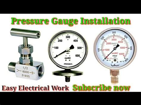 Installation Of Pressure Gauge How To Install Pressure Gauge PG In