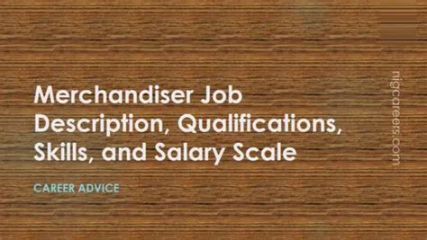 Merchandiser Job Description Skills And Salary