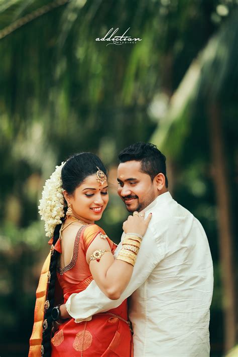 Kerala Wedding Photography Cute Couple Indian Wedding Photography
