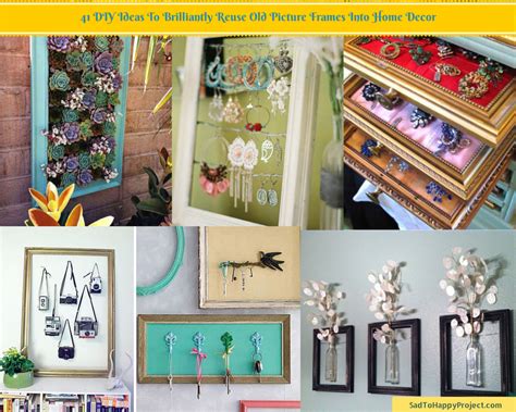 41 Ways To Reuse Old Picture Frames Diy Recycled Craft Ideas