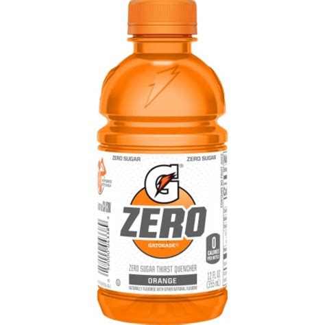 Gatorade Zero Sugar Thirst Quencher Mini Orange Electrolyte Enhanced Sports Drink Bottles