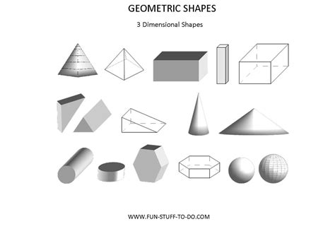 12 Best Images Of 3 Dimensional Shape Worksheets Printable 3