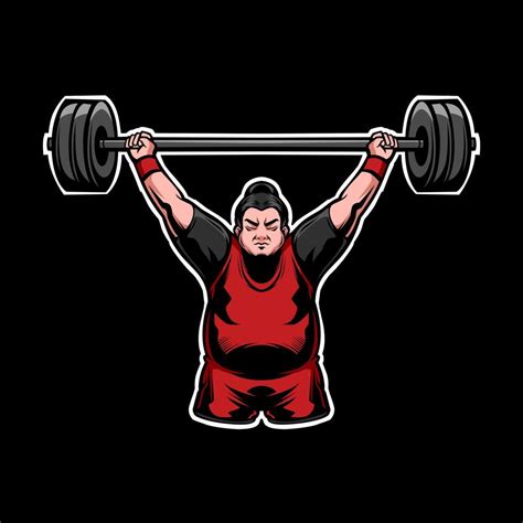 Illustration Of A Man Weight Lifting 8214070 Vector Art At Vecteezy