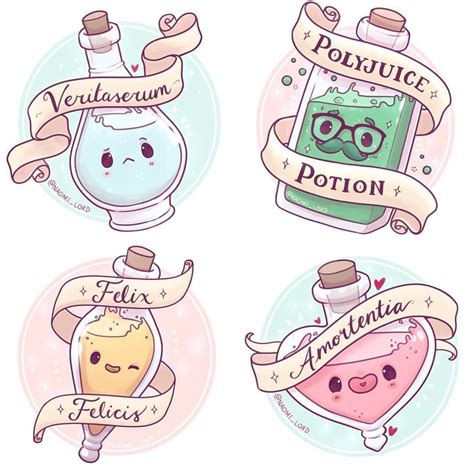 The Four Potions Ive Drawn So Far 3 Which Is Your Favourite Is There
