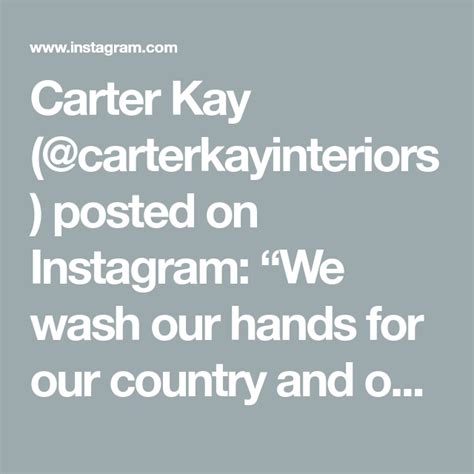 Carter Kay Carterkayinteriors Posted On Instagram We Wash Our