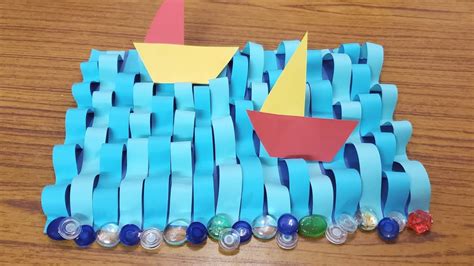 Paper River And Boat Craft How To Make A Paper River With Boat Craft