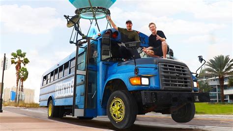 Surprising Tfue With A Fortnite Battle Bus In Real Life Acordes Chordify