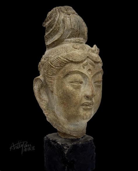 Dunhuang Bodhisattva Head Statue Arttopan Carving Character Realistic