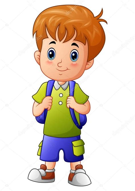 Cute Little Boy Cartoon — Stock Vector © Dualoro 164377512