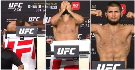 khabib nurmagomedov s controversial weigh in video resurfaces after charles oliveira misses