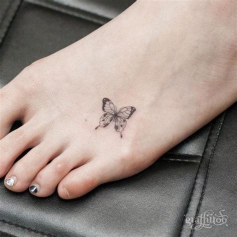 74 Delightful Butterfly Tattoos On Foot Tattoo Designs