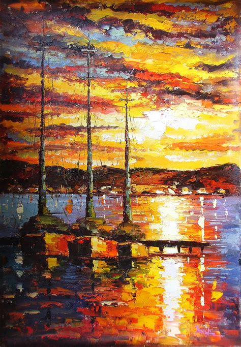 Abstract Oil Painting Painting By Frank