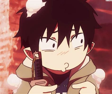 Pin On Blue Exorcist Rin Cute