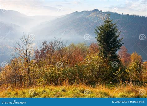 Mountainous Countryside Landscape In Autumn Stock Image Image Of
