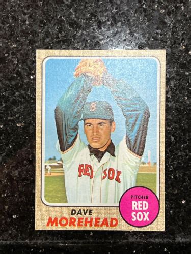 1968 Topps Baseball Set 212 Dave Morehead Boston Red Sox Nice Cardcolor Ebay