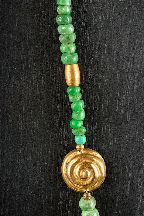 Maya Jade Gold Necklace Figurative Pendant Sold At Auction On 3rd