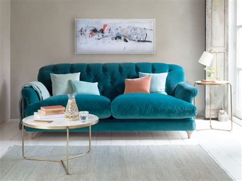 6 Velvet Sofas You Wont Be Able To Resist Teal Couch Living Room
