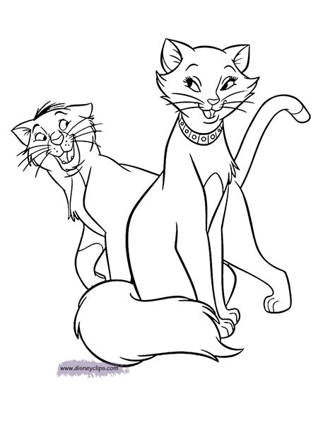 Printable The Aristocats Coloring Pages Disneyclips Com