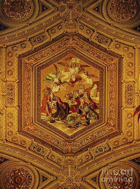 Give more style to your home with 'marble and succulents' wall tapestry. Vatican Ceiling Tapestry Photograph by Mike Nellums