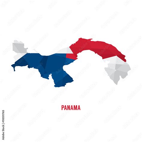 Map Of Panama A Vector Illustration Stock Vector Adobe Stock