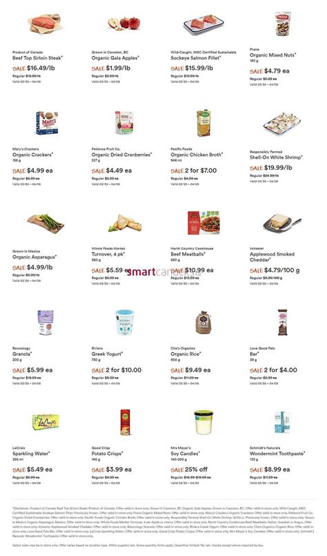 Whole Foods Market West Flyer March 30 To April 5