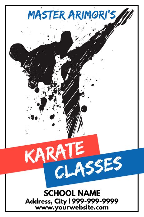 Template Martial Arts Karate Postermywall