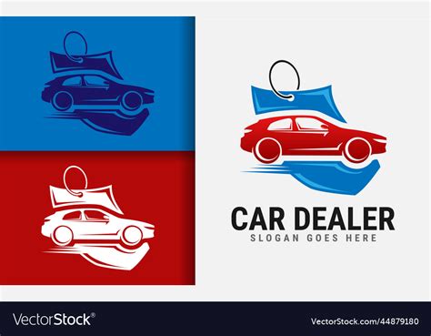 Car Dealer Logo Design Modern Minimalist Vector Image